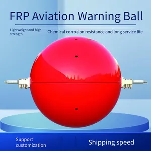 Smc Molded Material Obstacle Ball, Fiberglass Warning Ball for Aviation High-voltage Lines, Night Aviation Guidance Warning thumbnail-1