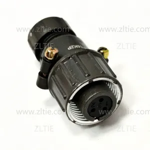 P16 Series 3-Pin Straight Female Cable Plug With Shielded Tail Attachment P16K2P thumbnail-2