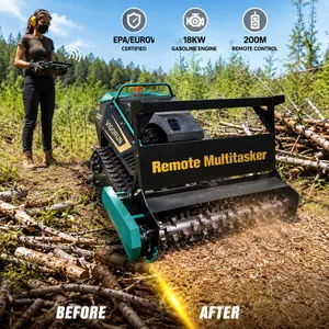 48V 1500W Servo-controlled Walking Motor Vigorun Radio Controlled Versatile Multitasker Remote Controlled Tracked Mower thumbnail-1