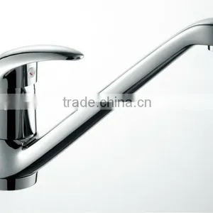 New Brushed Nickel Kitchen Faucet Mixer Tap Swivelable Single Handle thumbnail-1
