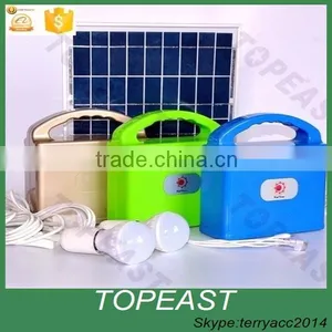 10W Portable Solar Energy System Kit Charger for Home Lighting Camping Fishing thumbnail-1