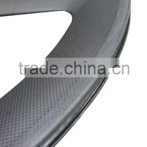 700c 65mm Clincher Fixie Wheels Carbon Aerospoke Wheel 3k Matt Fixed Gear Bicycle Wholesale thumbnail-5