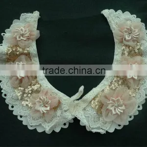 New Fashion Embroidery Applique, Fabric VNeck, Neckline Motif for Garments thumbnail-1