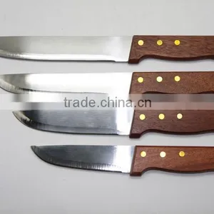 Wooden Handle Stainless Steel Utility Knife/Kitchen Tool thumbnail-1