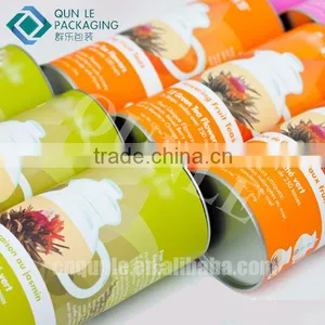 Custom Herbals Tea Paper Tube Box Packaging thumbnail-4