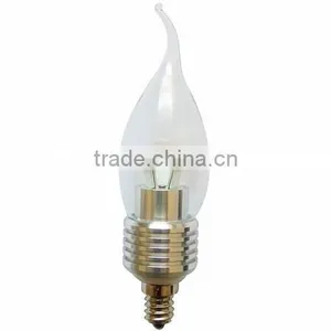 Wholesale High Quality Dimmable 3w Indoor Tail Candle Led Bulb Light B15 B22 E12 E14 E17 E27 thumbnail-6