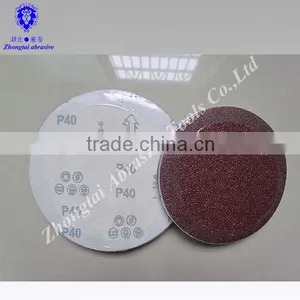 Good Quality Manfacture OEM Round Sand Paper With Hook and Loop thumbnail-4