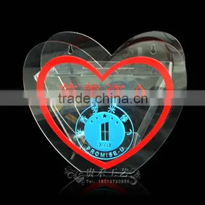 GH-RJ014 Heart Shape Acrylic Donation Box ,Durable Acrylic Donation Box Quality Choice thumbnail-4