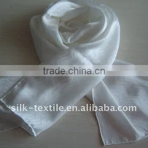 Silk Jacquard Scarves in Natural White for DIY thumbnail-1