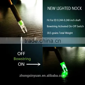 LED Lighted Arrow Nock 6.2-6.3mm Bowstring Activated On-off Switch thumbnail-1