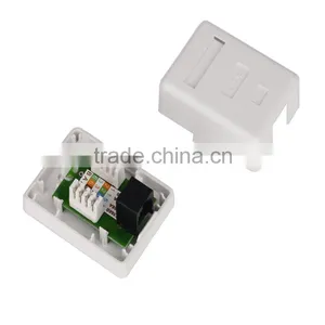 Single Port Cat5e RJ45 UTP Surface Mount Box thumbnail-1