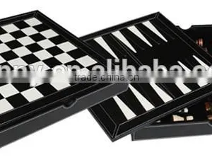 Top Grade 2 in 1 Children Educational Chess Backgammon Game thumbnail-1