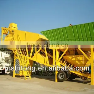 Unique Design Small Scale 35cbm YHZS35 Mobile Mini Concrete Batch Plant thumbnail-2