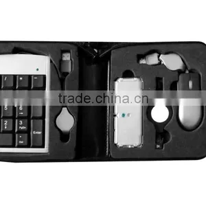Portable USB Travel Kit With Mini USB Optical Mouse thumbnail-1