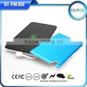 2015 Hot Promotion Custom Logo 1500mah Portable Ultra Thin Credit Card Power Bank thumbnail-5
