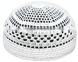 African is Handmade White Muslim Hats for Men Quality Choice thumbnail-1