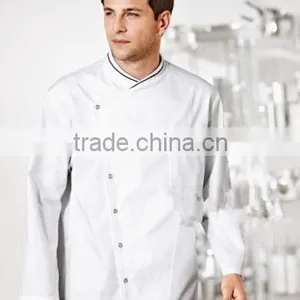 Unisex Men Women Chef Jacket White Black Coats Cook Clothes Food Service Uniform thumbnail-1
