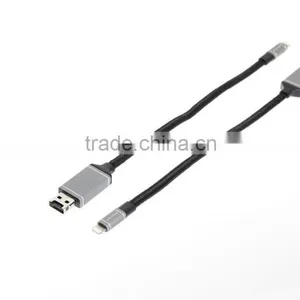 Walnut OTG Cloud 15cm Round Braided Cable thumbnail-1