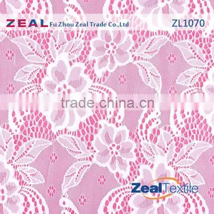 China Dress Making Bridal Floral Lace Fabric Wholesale thumbnail-1