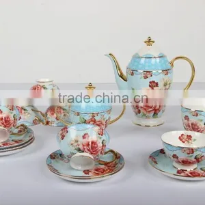 Porcelain Tea Coffee Set Turkish Porcelain Coffee/ Espresso Cup and Saucer thumbnail-4