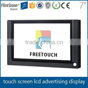 FlintStone 7 Inch Touch Screen Display in Car, Taxi Touch Screen LCD Advertising Player, Digital Video Screen thumbnail-1