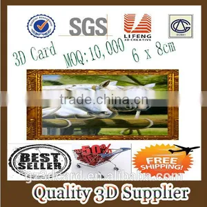 Guangzhou Lifeng Hot Sale Greeting Card & New Years Greeting Card & Wholesale Handmade New Year Greeting 3d Card thumbnail-1
