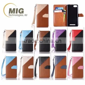 Double Color PU Wallet Leather Case With Strap Stand Case With Inside TPU Cover Free Sample Casefor Iphone thumbnail-6