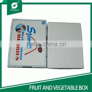 NEW STYLE WHITE CORRUGATED FRUITS PACKAGING BOXES WITH HOILES thumbnail-5