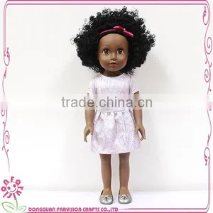 Fashion 18 Inch Vinyl Doll African American thumbnail-1