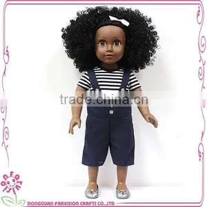 High Quality Black Doll Parts Vinyl African American Girl Dolls thumbnail-1