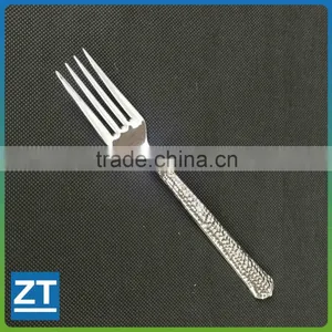 Disposable Plastic Silver Plated Dinner Forks, Simple Windsor Style thumbnail-1