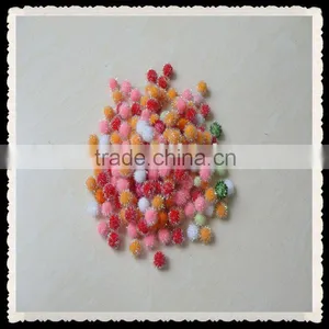 Supply 2mm Glitter Pompoms, Tinsel Assorted Colors thumbnail-1