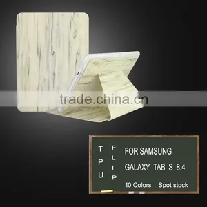 Tablet Case Leather Wallet Design Tablet Case for Samsung Galaxy Tab s T705/ T700 thumbnail-1