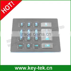 Industrial Vandal Proof With Backlight Numeric Keypad thumbnail-6