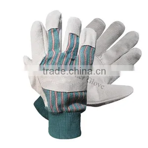 Cut and Tear Resistance Cow Skin Farm Work Gloves thumbnail-3
