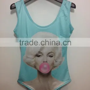 Fashion Digital Printing Women Swimsuit,Digital Sublimation Transfer Print Women One Piece Swimsuit, Swimming Wear thumbnail-6