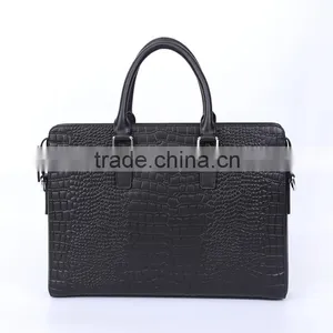 Wholesale Price Briefcase Men's Luxury Briefcase Crocodile Leather Briefcase thumbnail-1