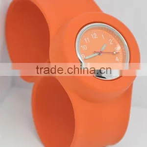 Fashion Rainbow Silicone Slap Sport Quartz Watch For Gifts With Size Customized thumbnail-4