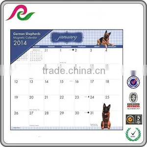German Shepherds Magnetic Wall Calendar Design 2014 thumbnail-1