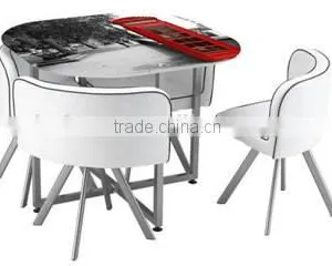 MELI LONDON 1+4 Dining Table Set thumbnail-1