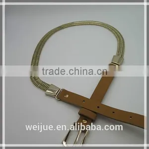 Fashionable High Quality Leather Chain Belt for Women thumbnail-1