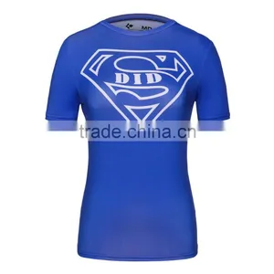 Ladies DC Comics Superhero Wonder Women/Bat-men/ Captain America Athletic T Shirt Compression Bodybuilding Tee Tops thumbnail-6