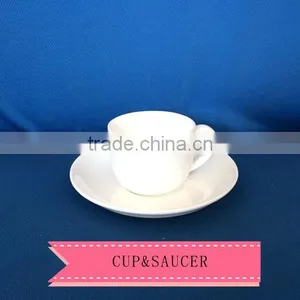 110cc Ceramic Porcelain Bone China Coffee Tea Cup&Saucer Set thumbnail-1