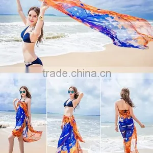 Sexy Women Lady Chiffon Scarves Bikini Swimwear Sun Dress Beach Scarf Veil Wrap thumbnail-5
