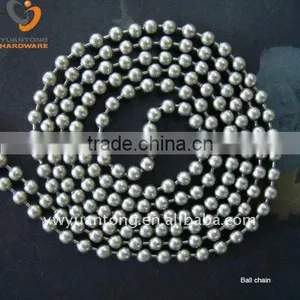 2.4mm Nickel Plated Metal Ball Chain thumbnail-1