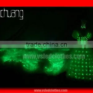 Evening Party LED Light Wedding Dress For Sale thumbnail-4