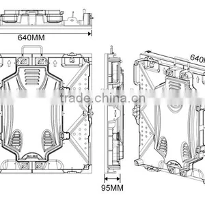P10 Outdoor Rental 1/4 Scan 640*640mm Led Display Supplier's Choice thumbnail-2