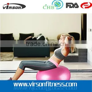 Ningbo Virson Anti Burst Tested PVC Yoga Ball With Custom Logo thumbnail-5