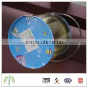 PVC Body 10.0*9.0 cm Round Shape With Handle and Lift-off Lid Tin Boxes Manufacturing thumbnail-5