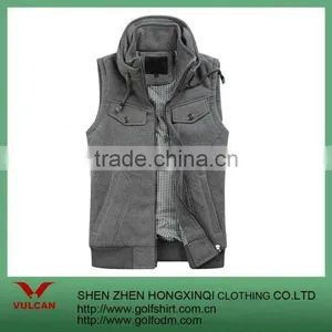 Cotton Black Casual Vest thumbnail-1